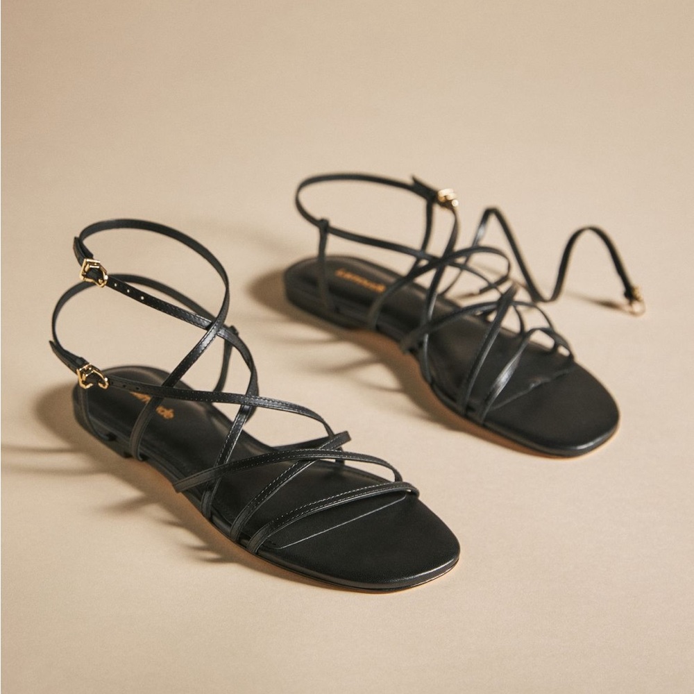 Larroude Naomi Sandals Size 7.5 in Black